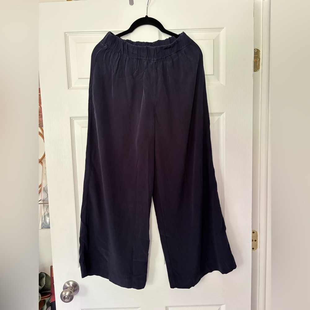 Elizabeth Suzann Florence Pant Silk Navy Medium